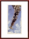 1949 Guynemer Illustration by Geo Ham - WWI Shot Down Bi-Plane