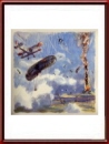 1949 Guynemer Illustration by Geo Ham - WWI Aircombat Scene